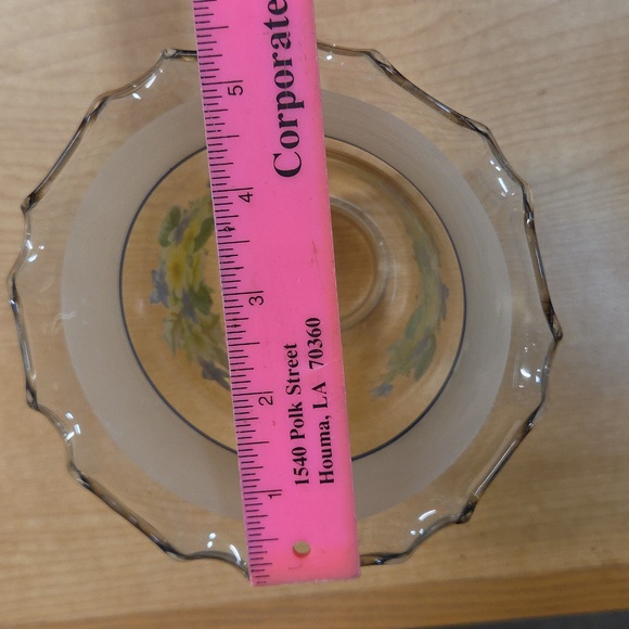 Vtg Art Deco Glass Ruffled Floral Lamp Shades Globe MCM Set Of 4 - Picture 2 of 10